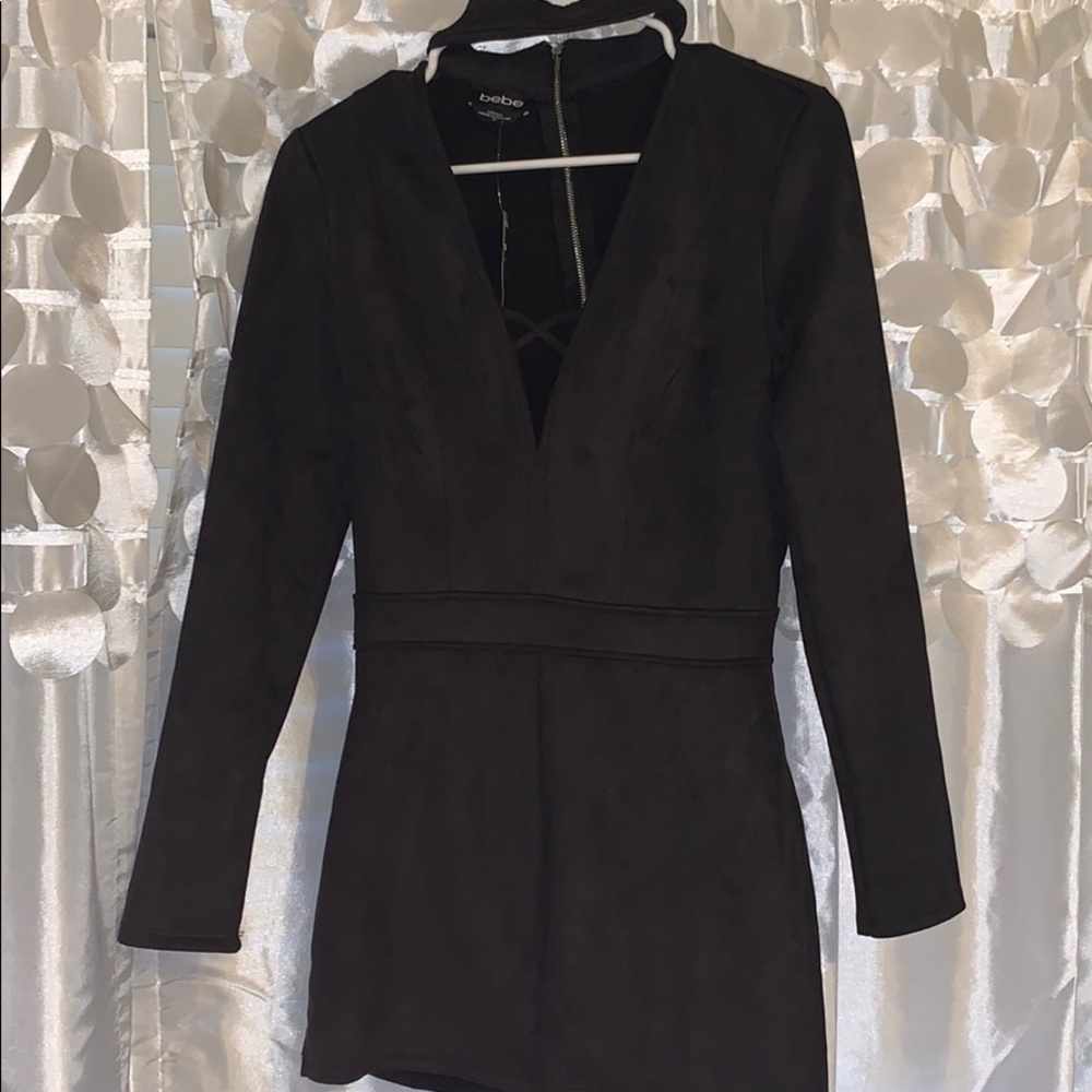 Bebe suede romper